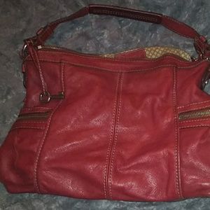 Real leather fossil purse